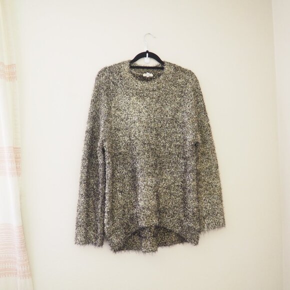 Urban Outfitters Silence + Noise Metallic Tinsel Pullover Sweater sz M/L - Picture 6 of 10